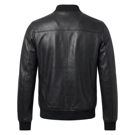 Winston Black Bomber Jacket Mens