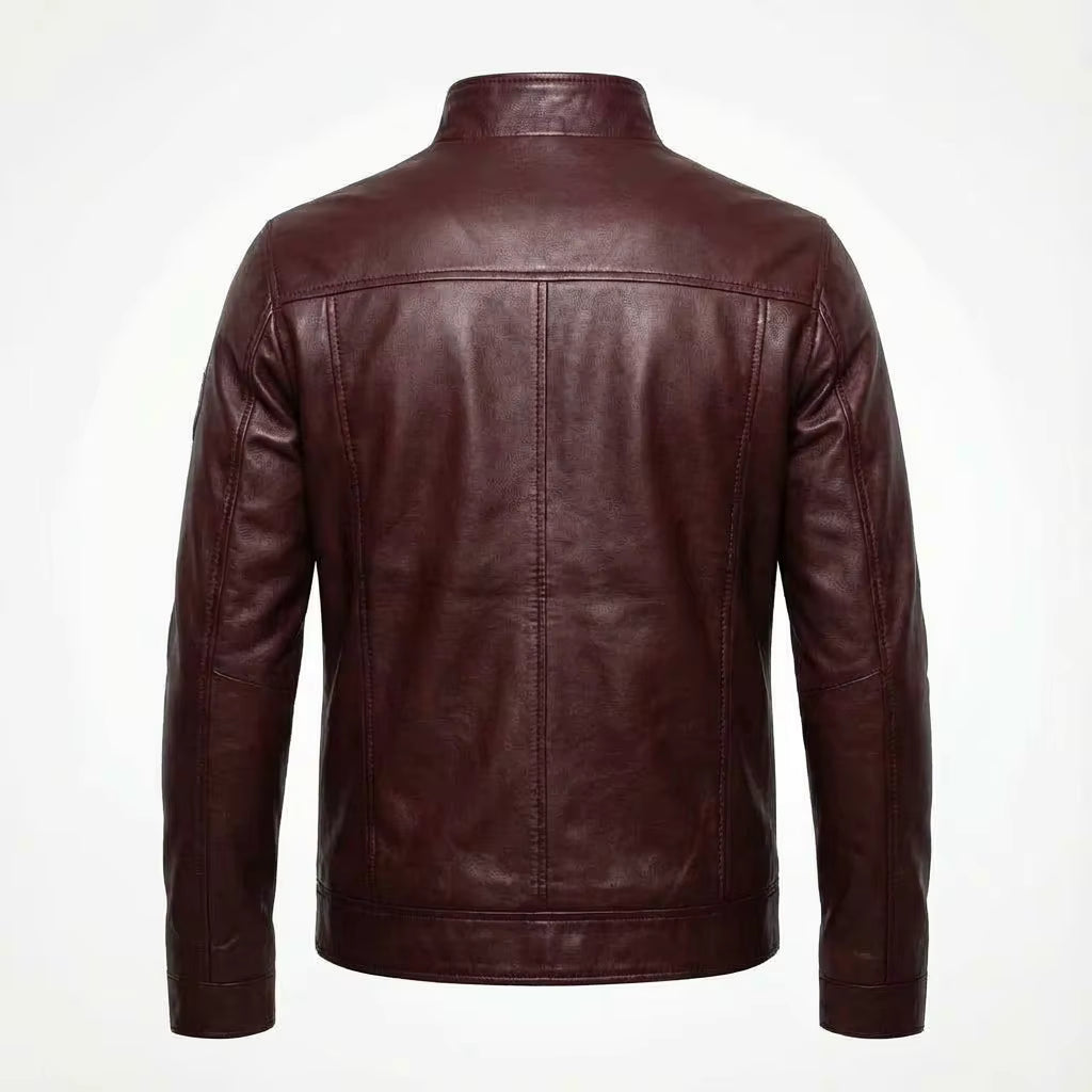 Future Trunks Maroon Leather Jacket