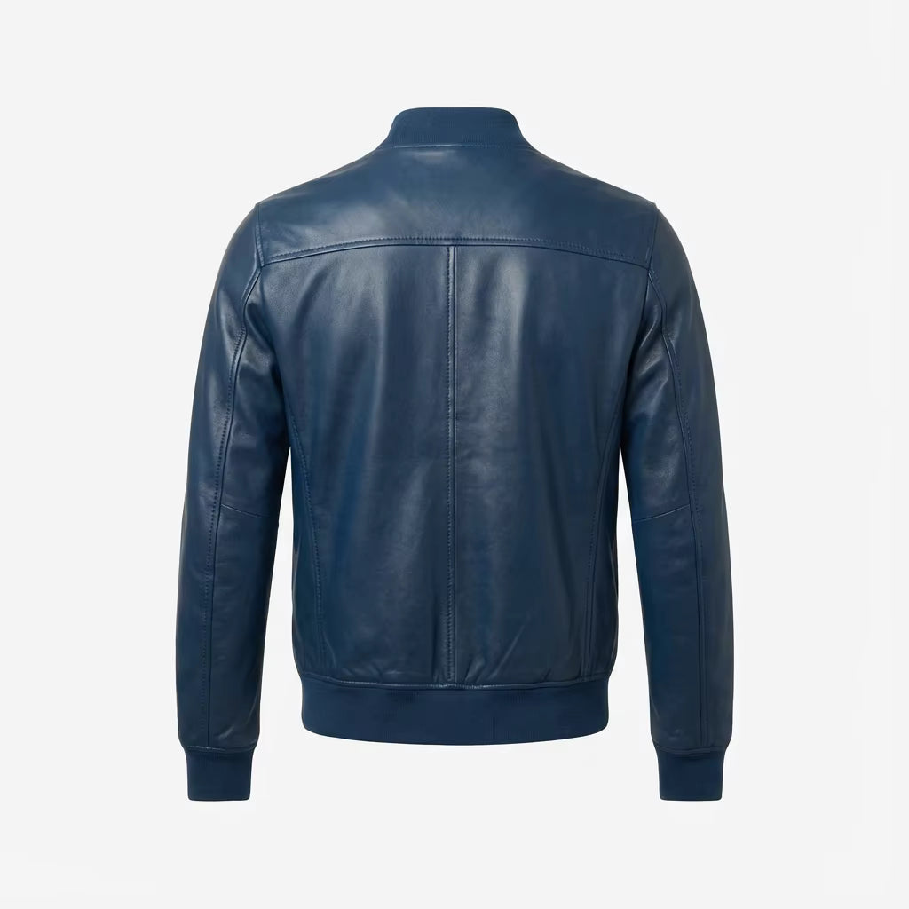 mens blue bomber jacket