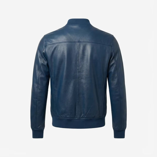 mens blue bomber jacket