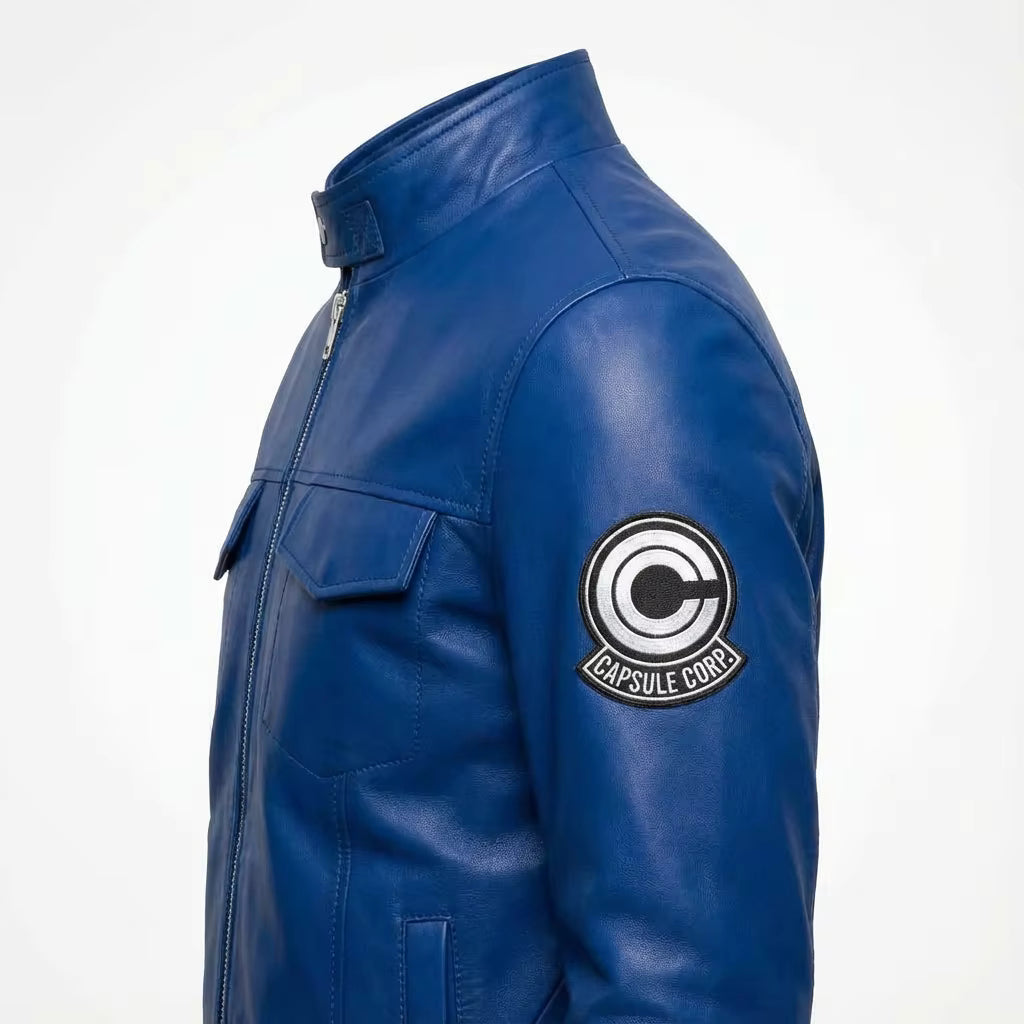 Future Trunks Blue Leather Jacket