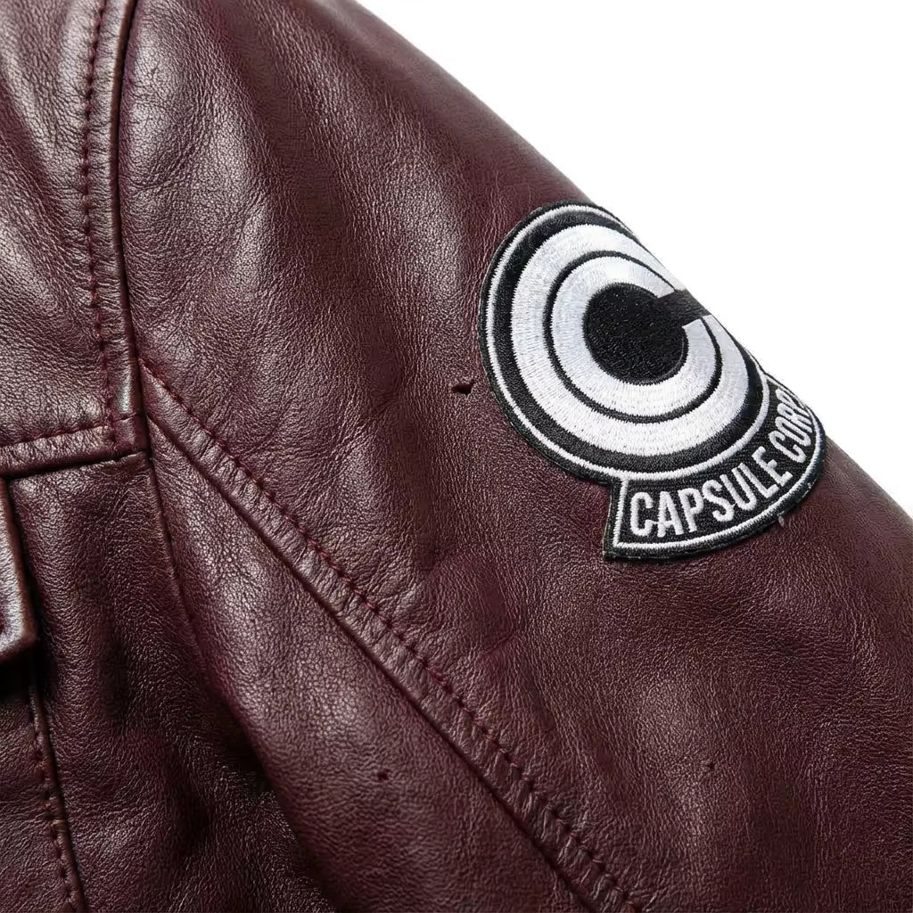 Future Trunks Maroon Leather Jacket